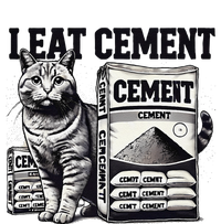 I Eat Cement Cursed Cat Funny Oddly Specific Weird Meme Cooling Performance Long Sleeve Crew