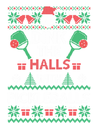 Pickleball Dink The Halls Ugly Christmas Pickleball Gift Women's Racerback Tank