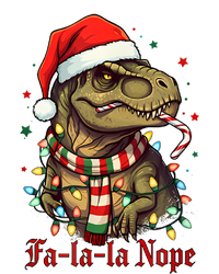 Fa La La La Nope Dinosaur Christmas Funny Holiday T-Shirt