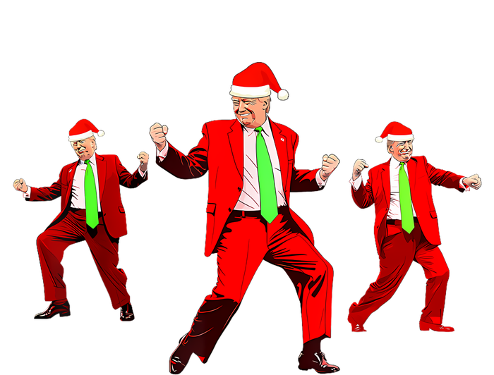 Funny Trump Dance Santa Claus Christmas Xmas Pajamas Holiday Sustainable Bucket Hat