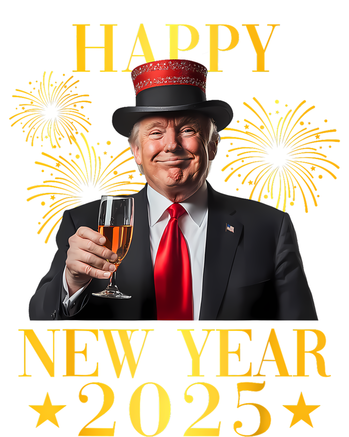 Happy New Year 2025 Funny Trump New Year New America Ceramic Bell Ornament