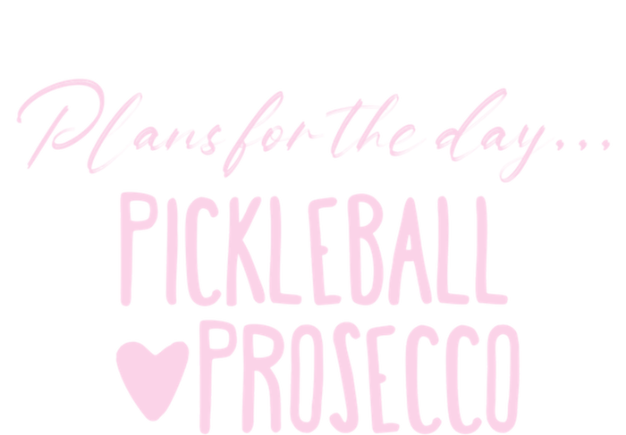 Plans For The Day Pickleball And Prosecco Ladies Gift Ladies Essential Flowy Tank