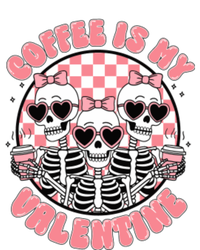 Coffee Is My Valentine Funny Skeleton Kids Long Sleeve Shirt