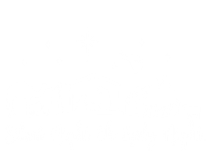 Silent Night Holy Nativity Christmas Gift Christian Gift T-Shirt