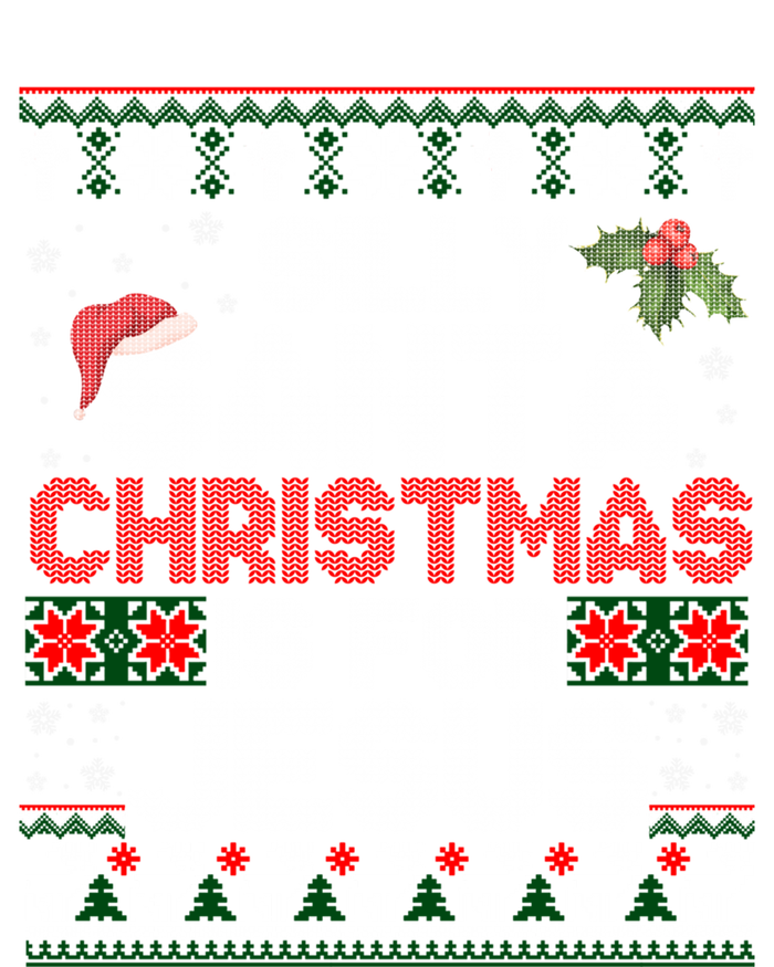 Silly Santa Christmas Is For Jesus Christian Christmas Ugly Funny Gift Full-Length Apron With Pockets