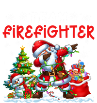 Team Firefighter Christmas Dabbing Snow Santa Proud Job Gift Sustainable Knit Beanie