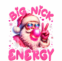 Big Nick Energy Funny Xmas Christmas Holiday T-Shirt