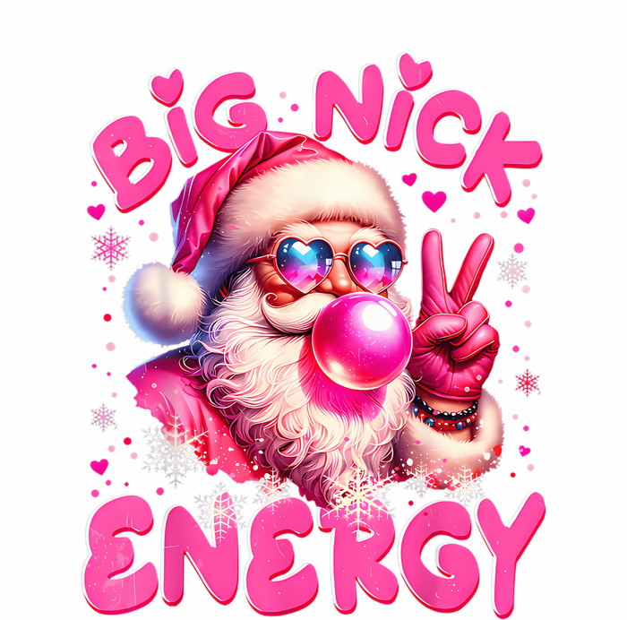 Big Nick Energy Funny Xmas Christmas Holiday T-Shirt