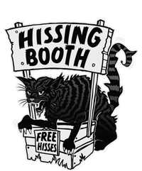 Funny Cat Hissing Booth For Cat Moms And Cat Dads Cool Gift Kids Long Sleeve Shirt