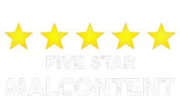 Vintage Five Star Malcontent Rating Word Design T-Shirt