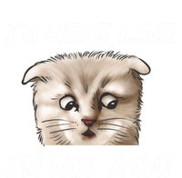 Funny IM Here Live IM Not A Cat Zoom Cat Meme Humor Idea Meaningful Gift Ladies Essential Flowy Tank