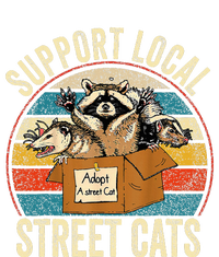 Support Local Vintage Box Raccoon Opossum Skunk Dry Zone Grid Polo