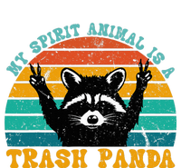 My Spirit Animal Is A Trash Panda Funny Raccoon Sustainable Knit Beanie