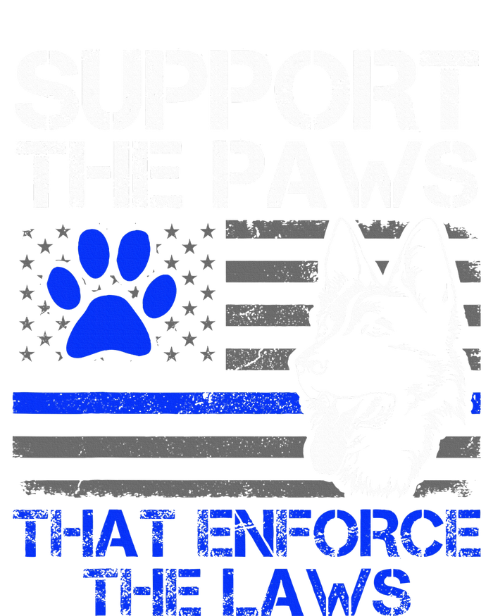 Support The Paws That Enforce The Laws German Shepherd T-Shirt