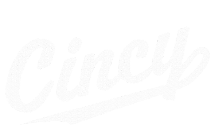 Retro Cincy Cincinnati Ohio Vintage Cursive Script Throwback Women's Flannel Pajama Set