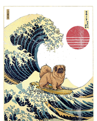 Pekingese Japanese Kanagawa Wave Funny Surf Dog T-Shirt