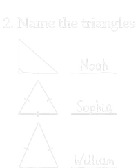 Name The Triangles Math Problem Funny Math Lover Kids Hoodie