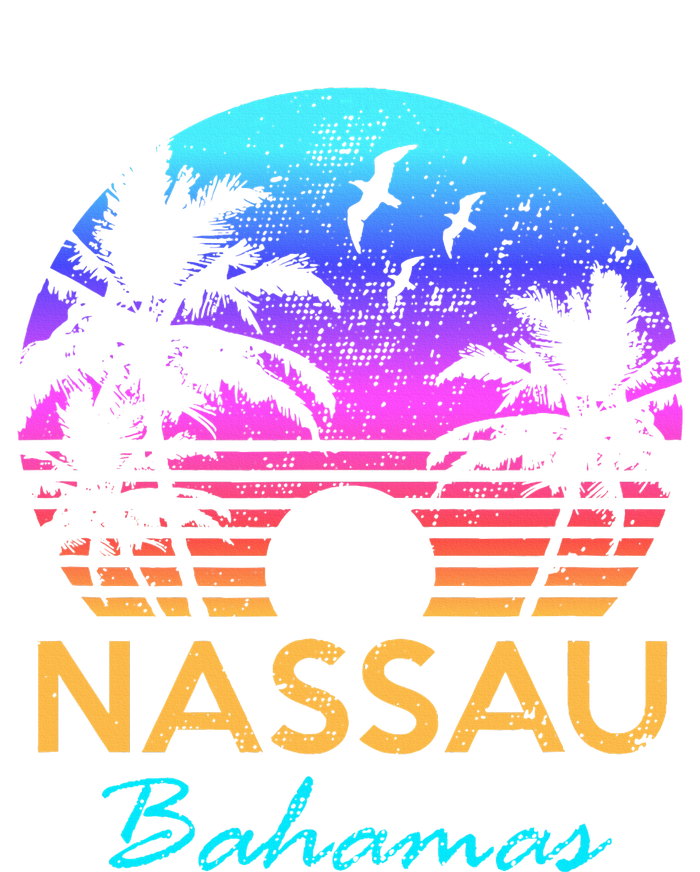 Nassau Bahamas Beach Trip Souvenir Sunset Vintage Graphic USA-Made Doggie Bandana