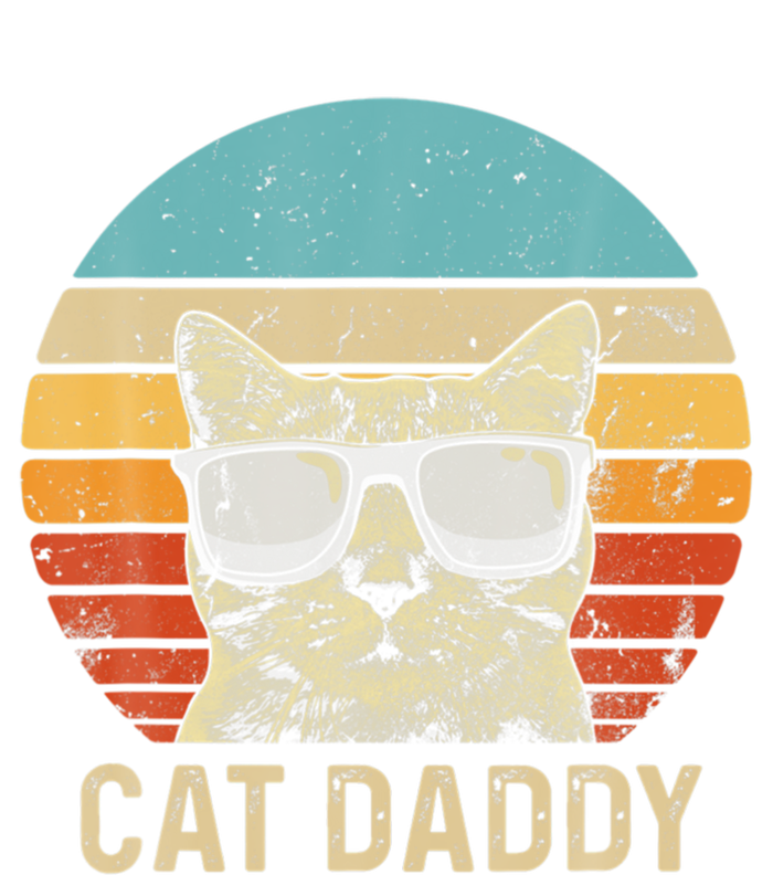 Vintage Cat Daddy Funny Cat Lover Gift Cat Dad Fathers Gift Long Sleeve Shirt