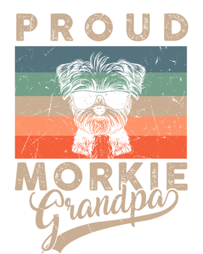 Vintage Proud Morkie Dog Grandpa Dog Owner FatherS Day Xmas Gift T-Shirt