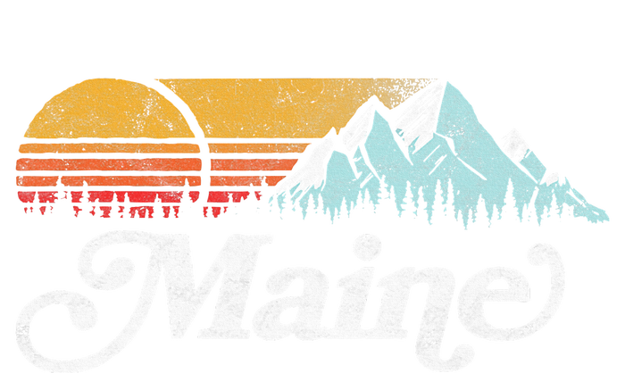 Retro Vibe Maine Vintage Mountains & Sun Doggie Tank