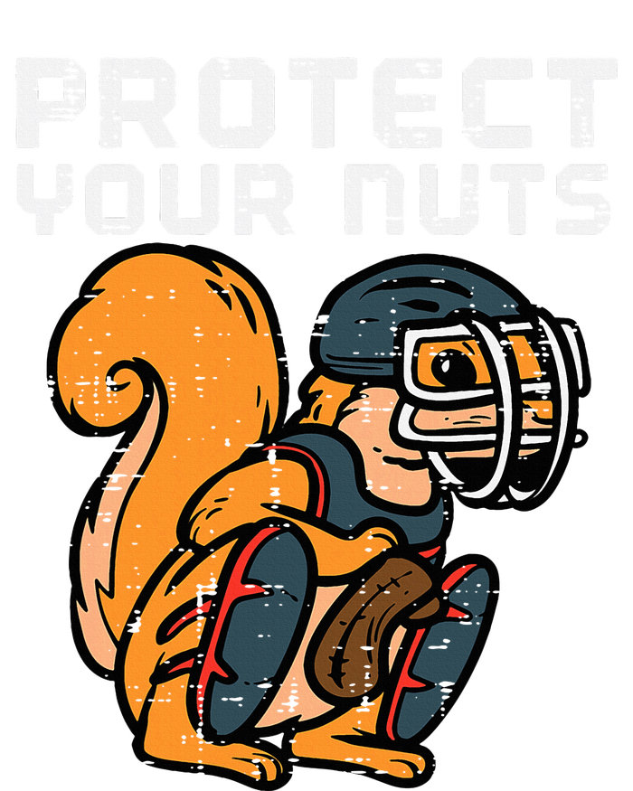 Squirrel Baseball Catcher Protect Your Nuts T-Shirt