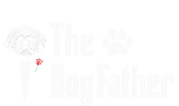 The Dogfather Shih Tzu Dog Dad FatherS Day Gift Youth Performance Sprint T-Shirt