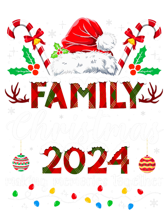 Family Christmas 2024 Matching Squad Santa Elf Funny Xmas Women's Crop Top Tee