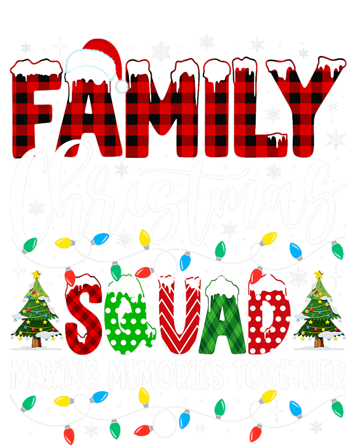 Family Christmas 2024 Matching Squad Santa Red Plaid Xmas T-Shirt