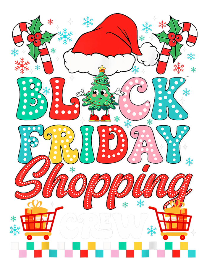 Friday Shopping Crew Christmas Lights Black Shopping Family T-Shirt