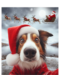 Funny Christmas Dog With Santa Dog Selfie With Santa T-Shirt