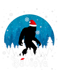 Funny Christmas Xmas Bigfoot Believe Sasquatch In Moon Light T-Shirt