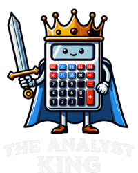 Data Financial Analyst King Funny Illustration Calculator T-Shirt