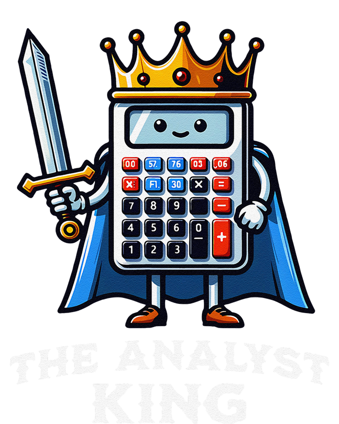 Data Financial Analyst King Funny Illustration Calculator T-Shirt