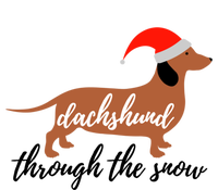 Christmas Xmas Cute Dog Daschund Through The Snow Gift T-Shirt