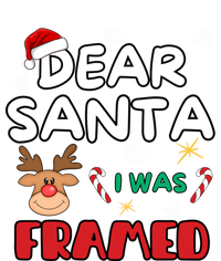 Dear Santa I Was Framed Funny Xmas Family Matching Cute Gift T-Shirt