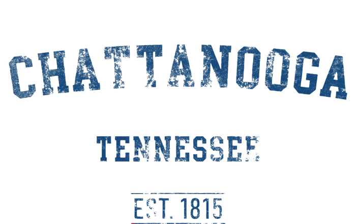 Chattanooga Tennessee Distressed Text Sport Style T-Shirt