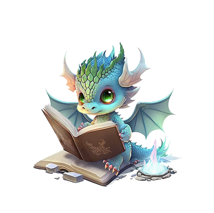 Easily Distracted By Dragons And Books Introvert Funny Meaningful Gift T-Shirt