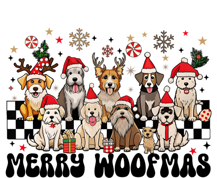 Merry Christmas Woofmas Dog Lovers Puppies Santa Reindeer Gift T-Shirt