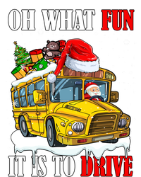 What Funny It Is To Drive Christmas Santa Driving School Bus Gift Premium T-Shirt