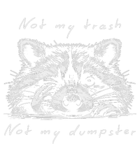 Not My Trash Not My Dumpster Funny Cute Baby Raccoon Short Acrylic Beanie