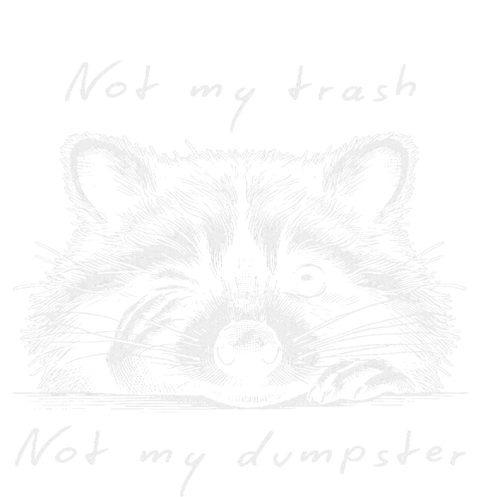 Not My Trash Not My Dumpster Funny Cute Baby Raccoon Short Acrylic Beanie