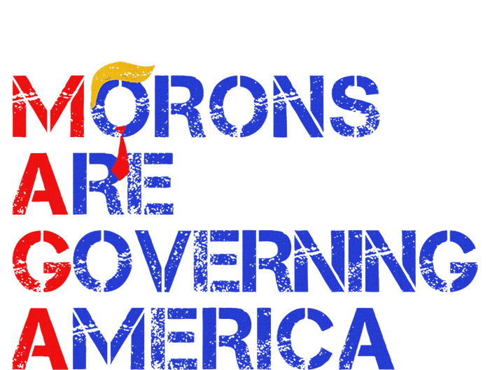 Morons Are Governing America Funny Trump 2024 Canvas