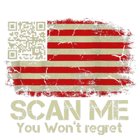 Funny Qr Scan Me President Trump 4547 Trump Dancing Us Flag Womens Funnel Neck Pullover Hood