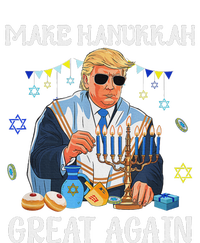 Make Hanukkah Great Again Trump Jewish Ugly Chanukah Sweater Women's Fleece Hoodie