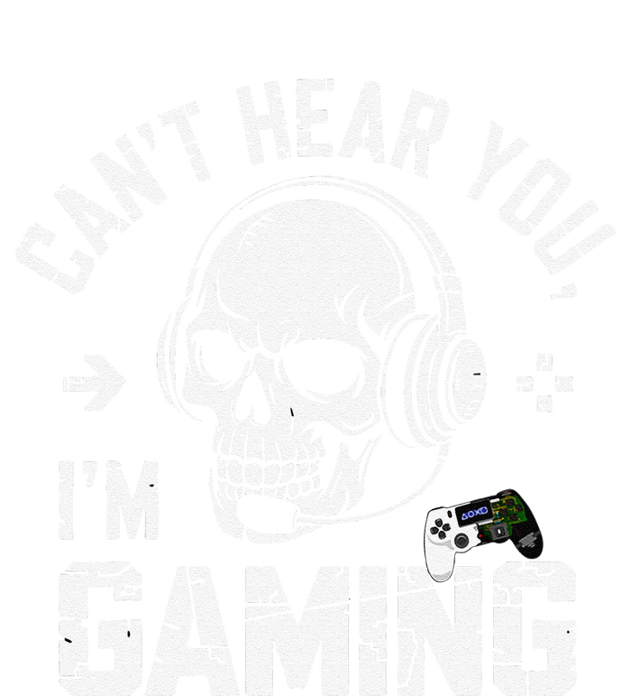 CanT Hear You IM Gaming Skull Funny Gamer Headset Art T-Shirt