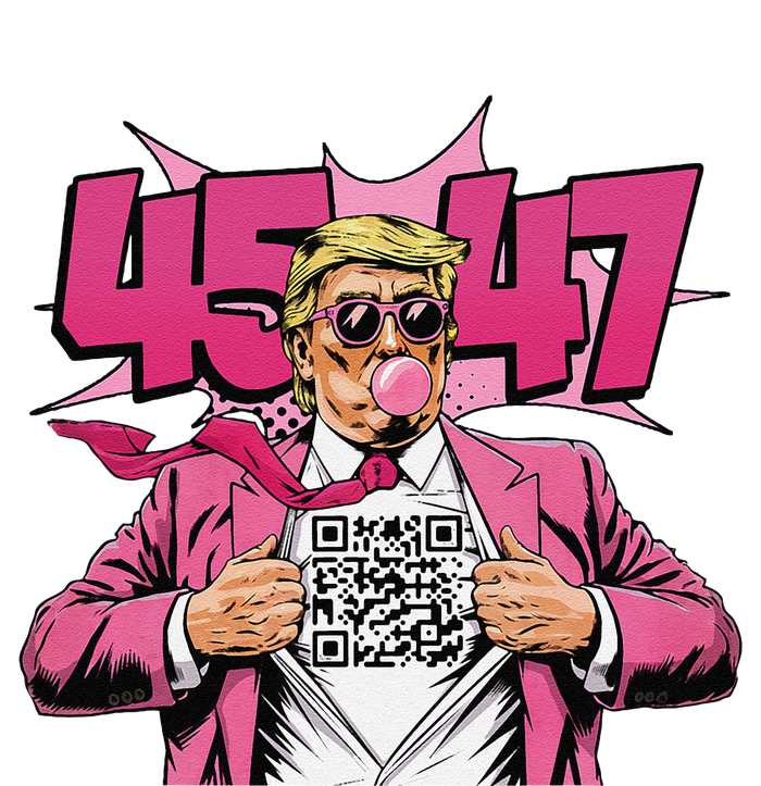 Funny Qr President Trump 4547trump Dancing Code Back T-Shirt