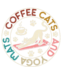 Coffee Cats And Yoga Mats Funny Cats And Yoga Lover T-Shirt