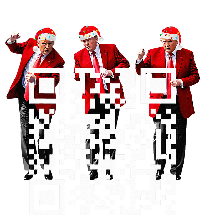 Qr President Trump Dance Code Doggie Tank