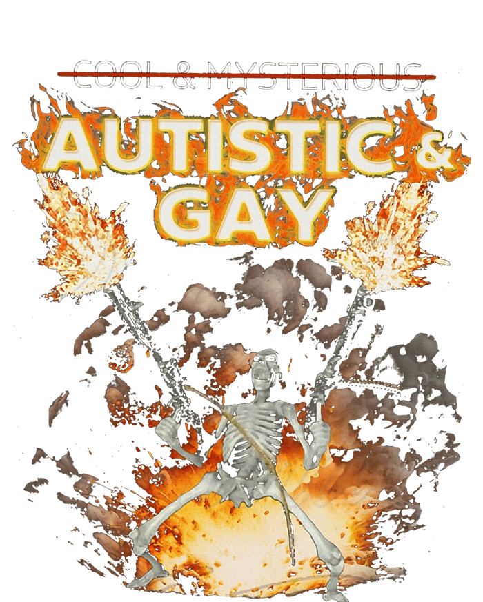 Autistic And Gay Skeleton T-Shirt